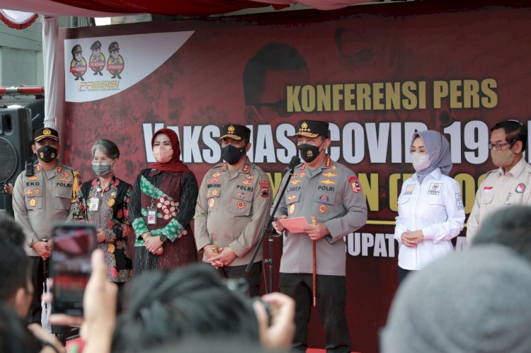 Kapolri Berikan Apresiasi Capaian Vaksinasi di Kabupaten Klaten