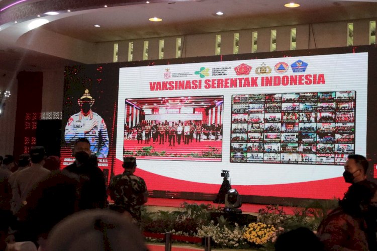 Kapolri Berikan Apresiasi Capaian Vaksinasi di Kabupaten Klaten