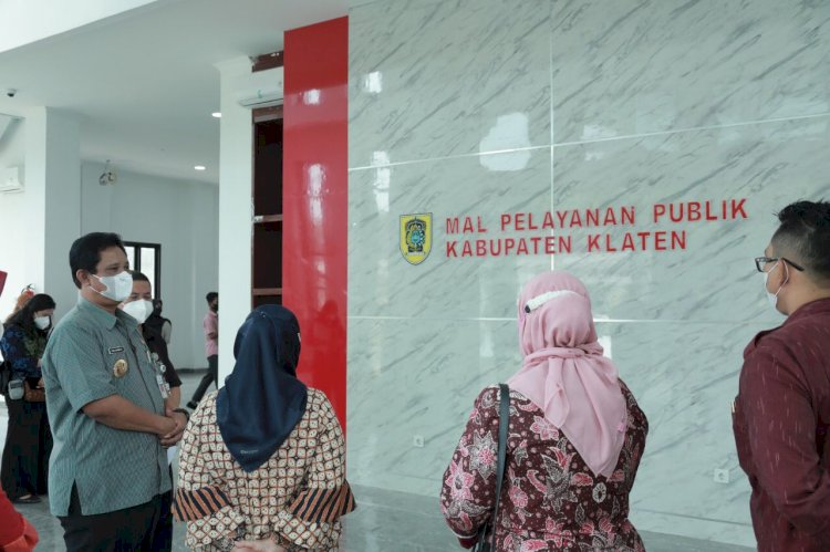 Wakil Bupati Klaten Dampingi Deputi Bidang Pelayanan Publik Kemenpanrb RI Lakukan Monitoring Penyelenggaraan MPP Klaten