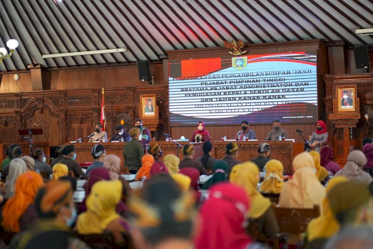 Bupati Klaten Lantik 266 Pejabat Pimpinan Tinggi Pratama, Pejabat Administrator dan Kepala Sekolah SD dan TK 