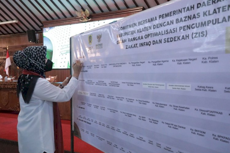 Bupati Klaten Meminta Seluruh OPD Maksimalkan Zakat Melalui Baznas Klaten