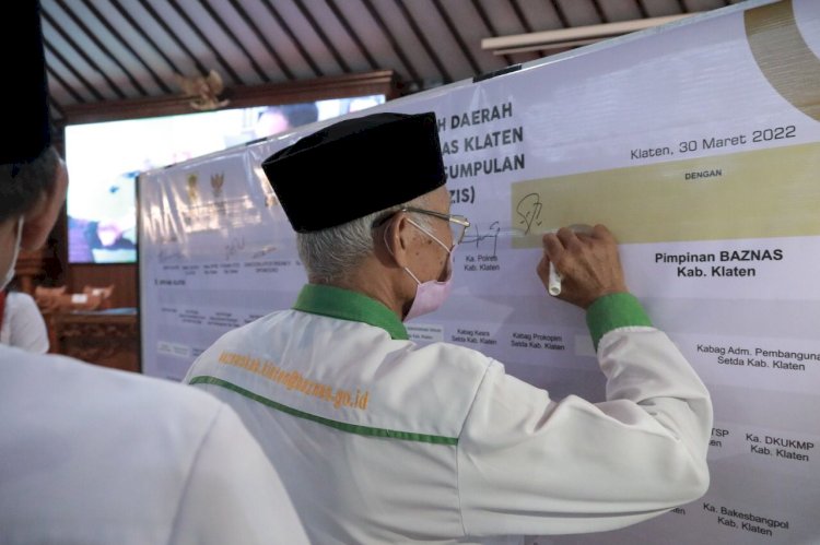 Bupati Klaten Meminta Seluruh OPD Maksimalkan Zakat Melalui Baznas Klaten