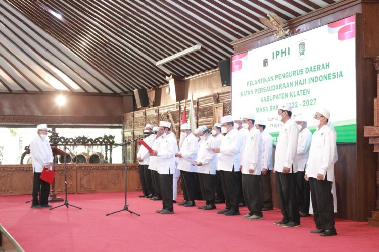 Bupati Klaten Hadiri Pelantikan Pengurus Daerah IPHI Kabupaten Klaten 