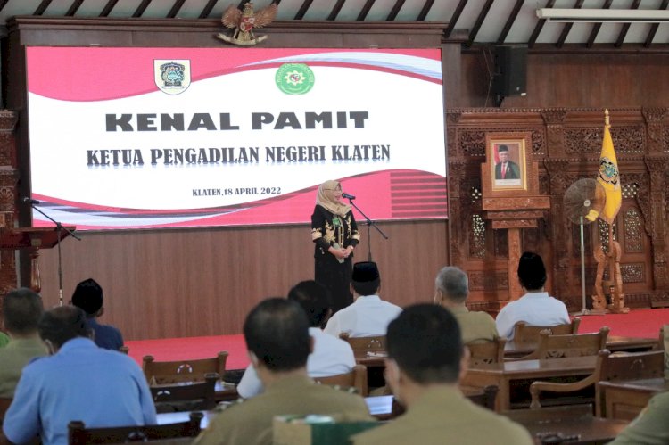 Bupati Klaten hadiri Lepas Kenal Ketua Pengadilan Negeri Klaten