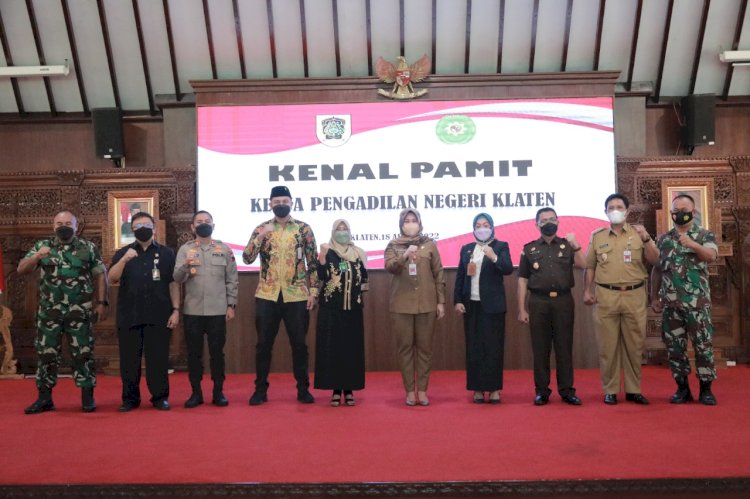 Bupati Klaten hadiri Lepas Kenal Ketua Pengadilan Negeri Klaten