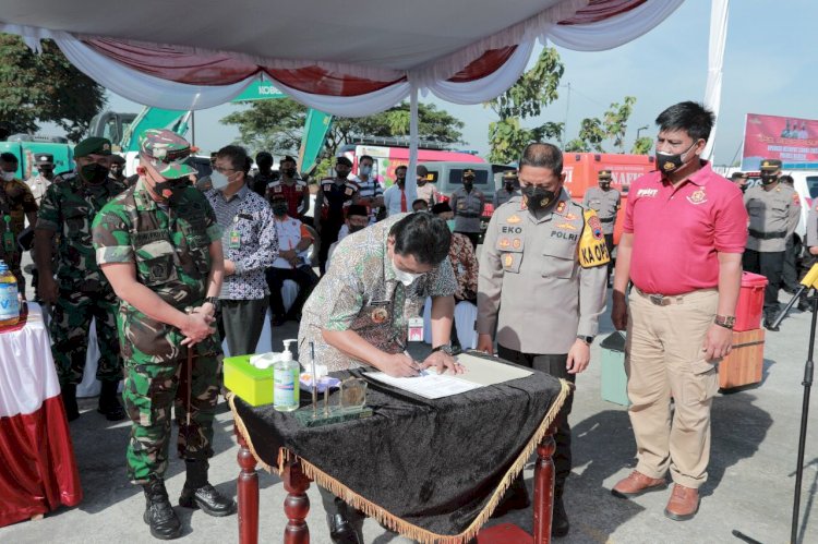 Wakil Bupati Klaten Pimpin Apel Gelar Pasukan Operasi Ketupat Candi 2022