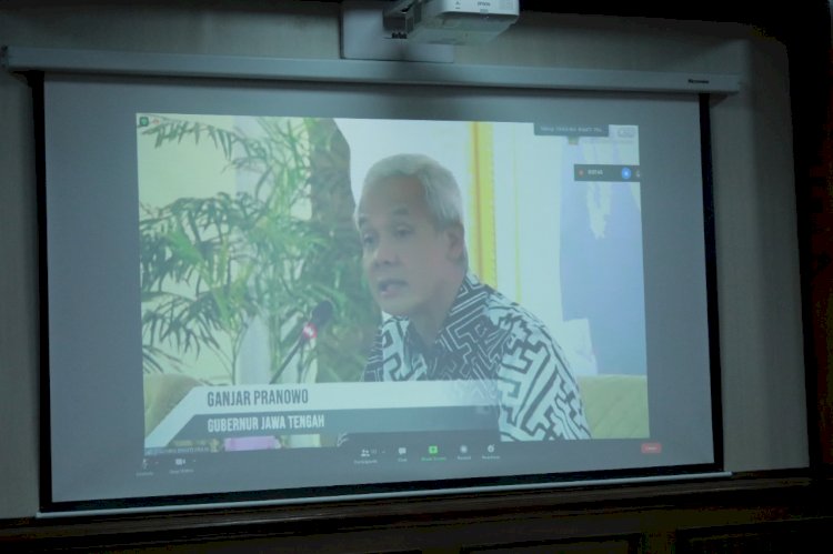 Video Conference Rapat Koordinasi Forum Koordinasi Pimpinan Daerah (FORKOPIMDA) Wilayah Jawa Tengah