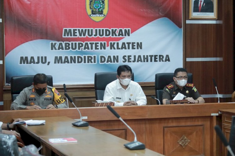 Video Conference Rapat Koordinasi Forum Koordinasi Pimpinan Daerah (FORKOPIMDA) Wilayah Jawa Tengah