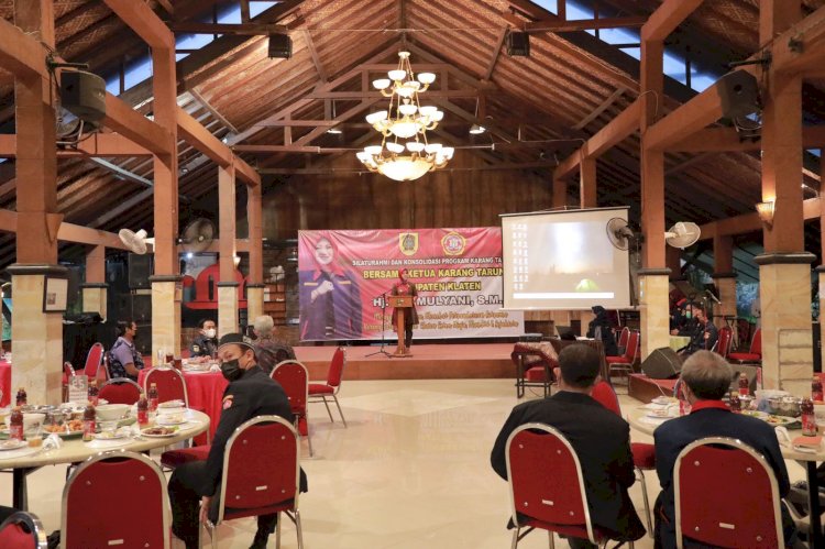 Bupati Klaten Hadiri Kegiatan Silaturahmi dan Konsolidasi Program Karang Taruna Kabupaten Klaten