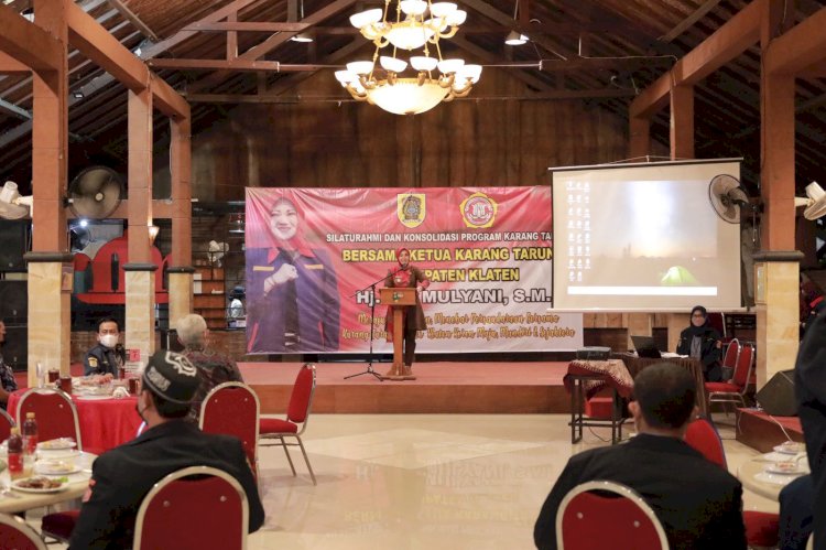 Bupati Klaten Hadiri Kegiatan Silaturahmi dan Konsolidasi Program Karang Taruna Kabupaten Klaten