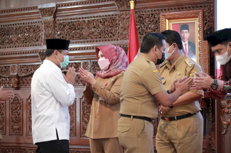 Forkopimda Klaten Ikuti Halal Bi Halal Bersama Pemprov Jateng Secara Daring