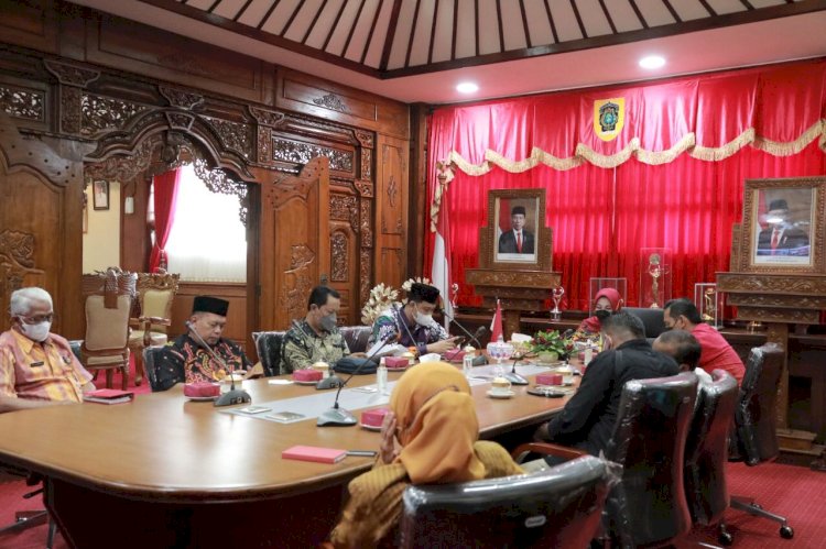 Bupati Klaten Hadiri Audiensi Tentang Lahan Sawah Dilindungi Dengan Kementerian ATR/BPN