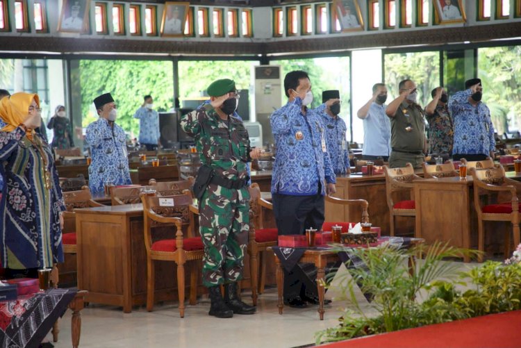 Forkopimda Kabupaten Klaten Ikuti Upacara Peringatan Hari Kebangkitan Nasional Secara Virtual 