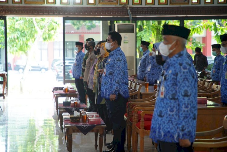 Forkopimda Kabupaten Klaten Ikuti Upacara Peringatan Hari Kebangkitan Nasional Secara Virtual 