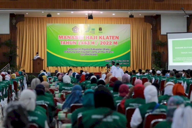 Bupati Klaten Buka Kegiatan Manasik Haji Kabupaten Klaten Tahun 1443 H/ 2022 M