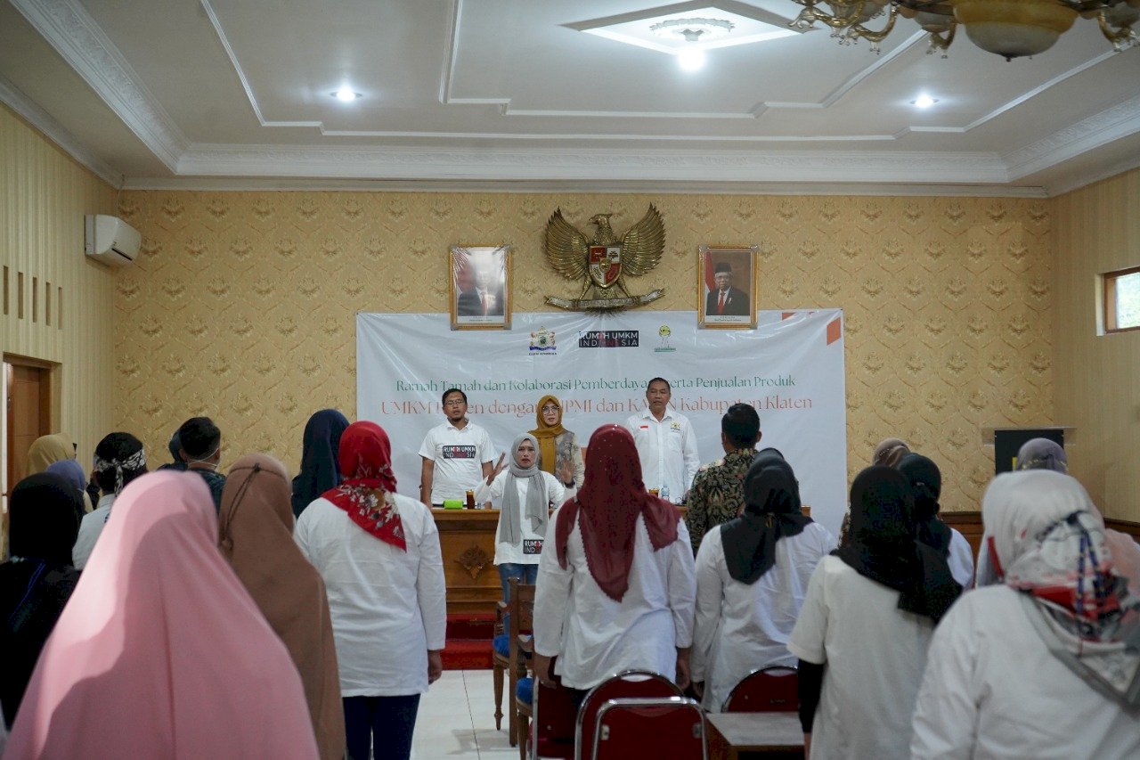 Ramah Tamah & Kolaborasi Pemberdayaan & Penjualan Produk UMKM Klaten dengan HIPMI & KADIN Kab. Klaten di Rumah Dinas Wakil Bupati Klaten