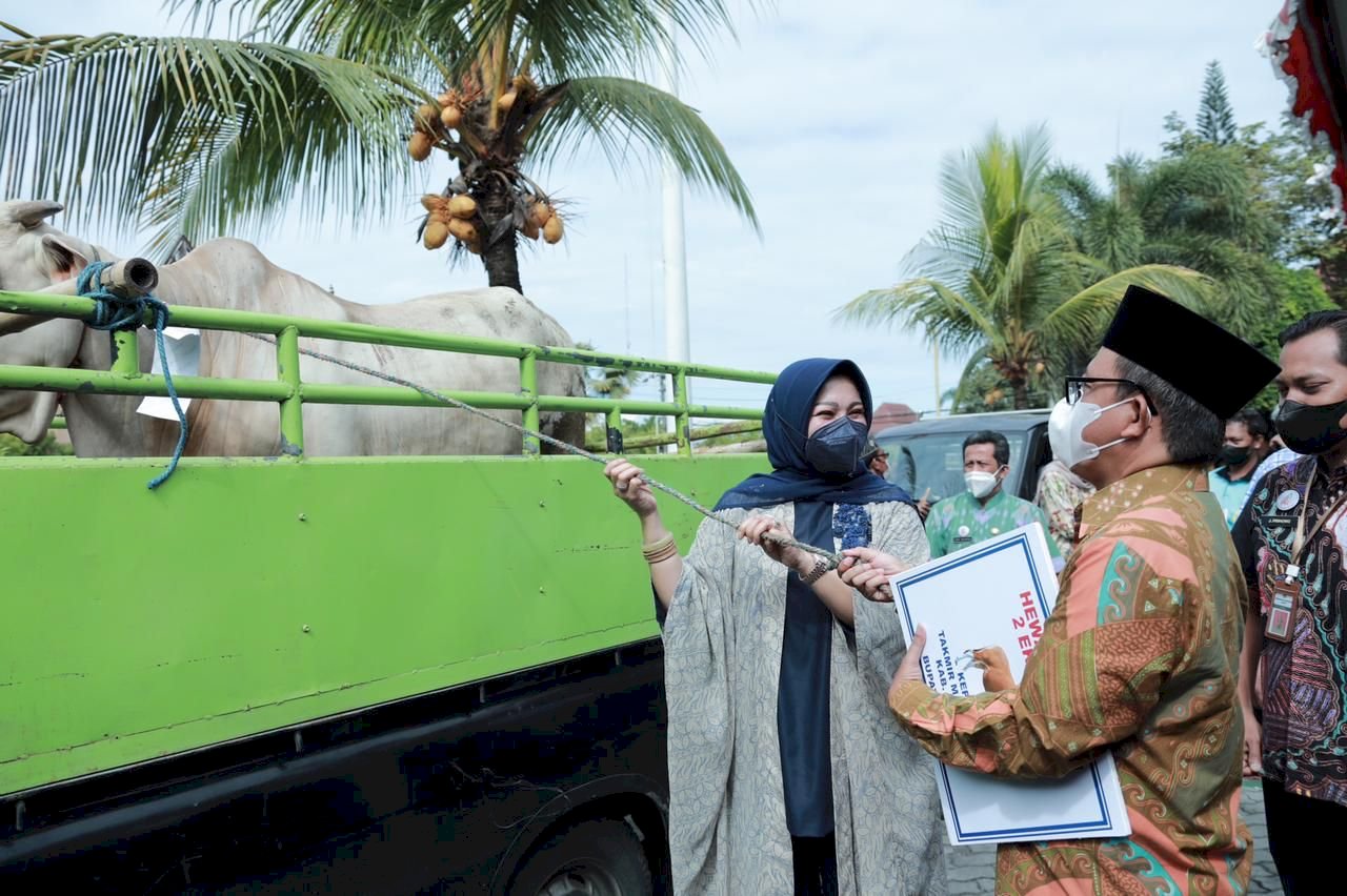 Bupati Serahkan Simbolis Hewan Kurban Bagi Umat Muslim Klaten