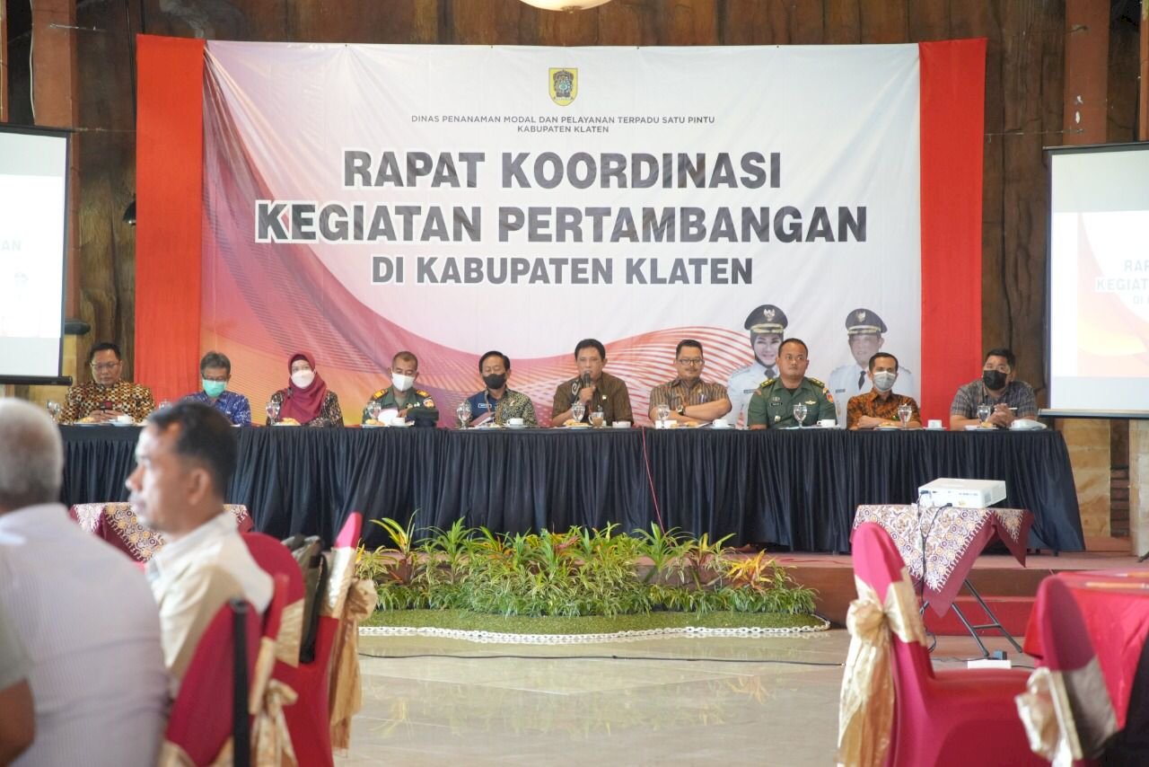 Wakil Bupati Klaten Memimpin Rapat Koordinasi Kegiatan Pertambangan Di Kabupaten Klaten