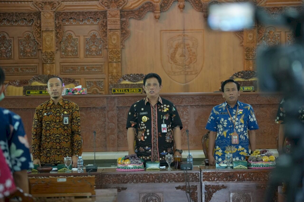 Wakil Bupati Klaten Pimpin Rakor TKPK Kabupaten Klaten Tahun 2022