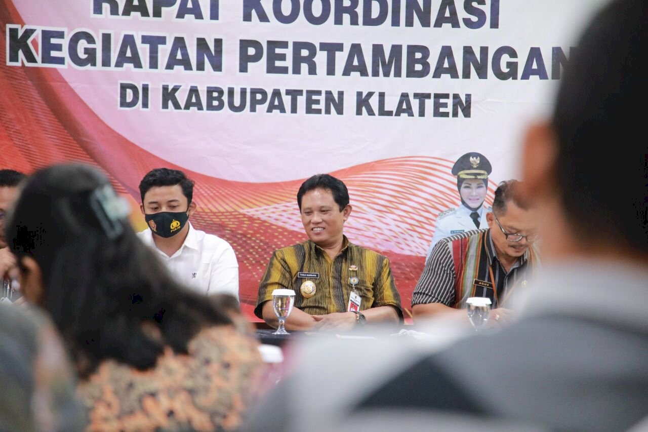 Wakil Bupati Klaten Hadiri Rakor Kegiatan Pertambangan Kabupaten Klaten