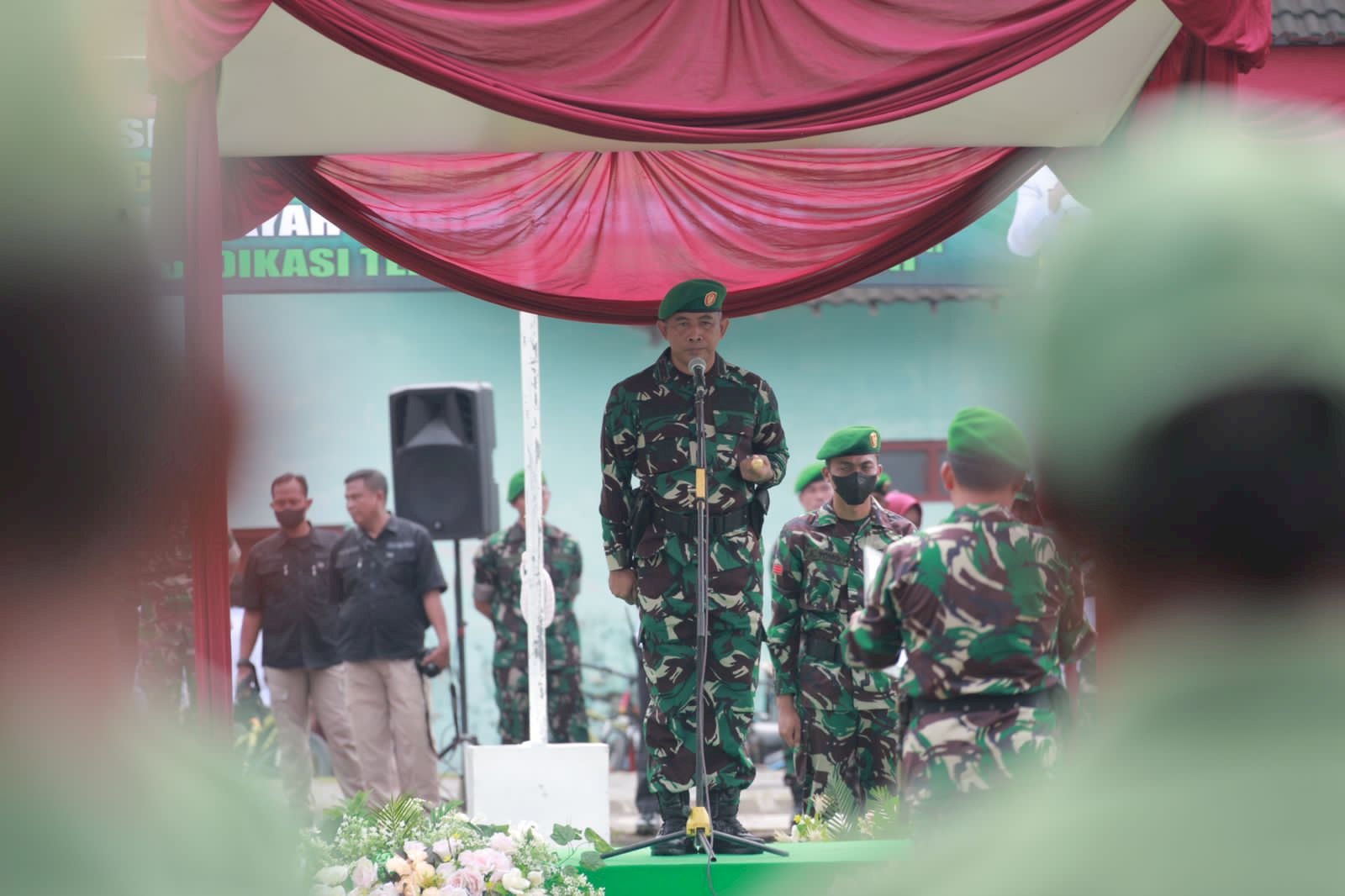 Penutupan TMMD Desa Kecemen, Dandim 0723 Klaten Pesan Masyarakat Tetap Semangat Gotong Royong