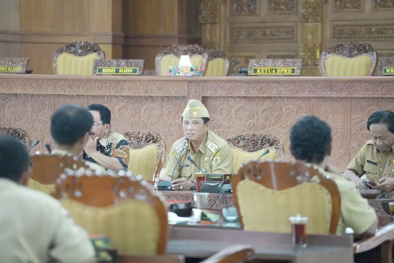 Membuka Rakoor KTNA Dengan APTI, Wabup Klaten Harap Menampung Permasalahan Petani