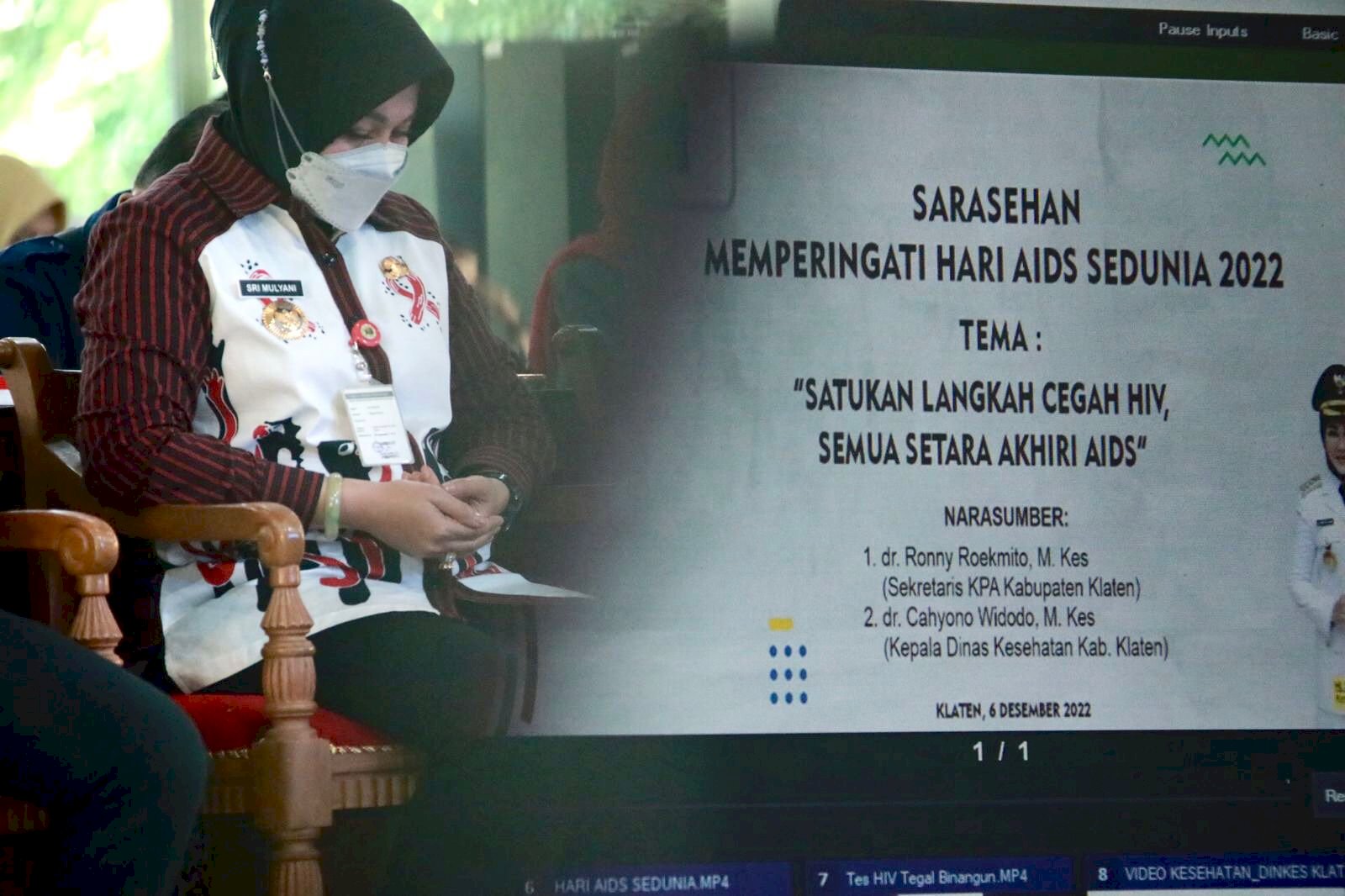 Sarasehan Hari Aids, Bupati Klaten Ajak Masyarakat Perkuat Komitmen Kendalikan HIV Aids