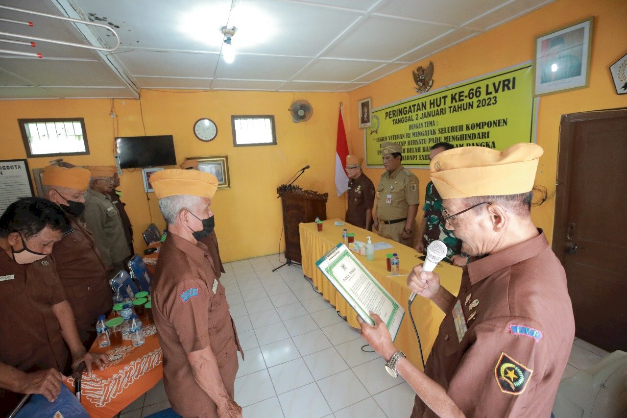 Kegiatan Hari Ulang Tahun LVRI ke 66 Bersama Wakil Bupati Kab. Klaten di Markas Cabang LVRI Kab. Klaten