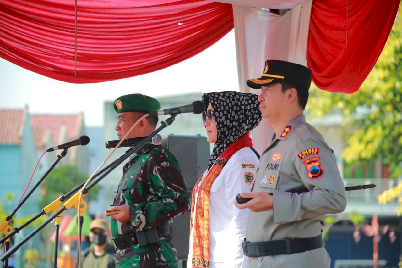 Pimpin Apel Siaga Pengamanan Pilkades, Bupati Klaten Ajak Seluruh Elemen Jaga Kondusifitas