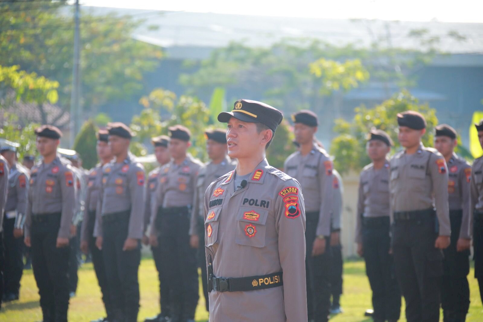 Wakil Bupati Klaten Hadiri Apel Satkamling Serentak Polres Klaten