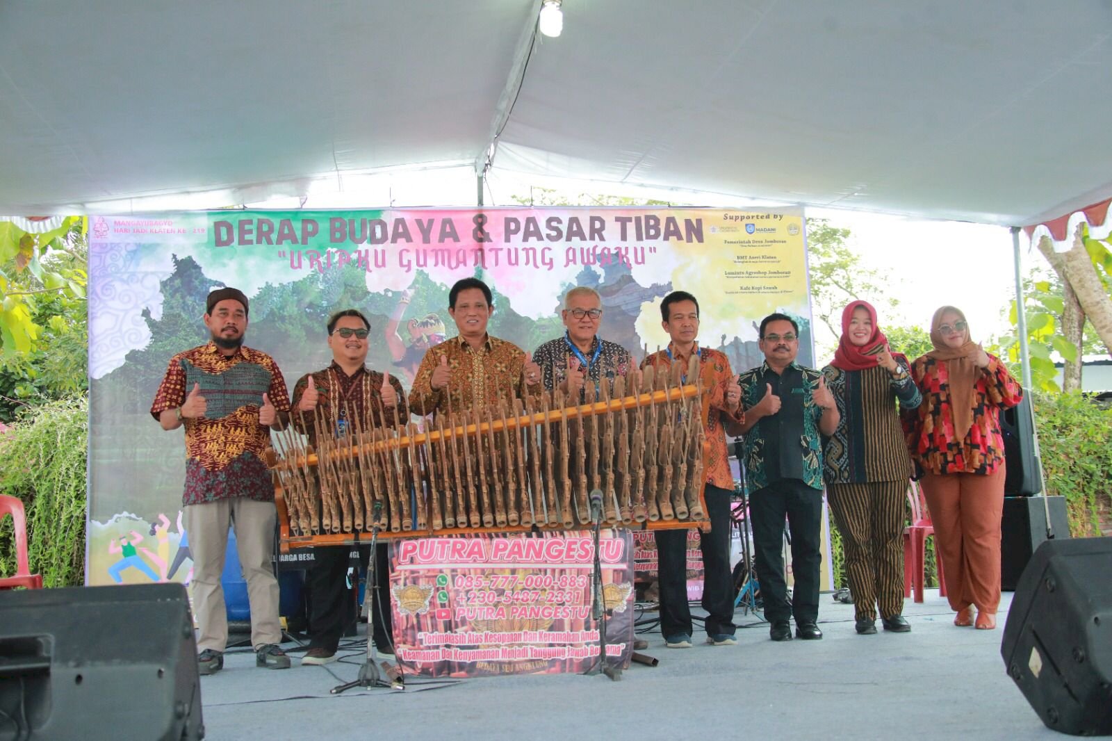 Wabup Klaten Membuka Derap Budaya & Pasar Tiban Sarinah di Desa Politan Jomboran