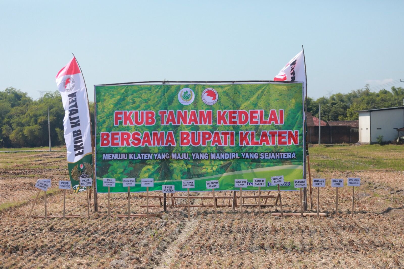 Bupati Klaten Launching Inovasi FKUB Klaten Desa Sadar Kerukunan Berbasis Pertanian 