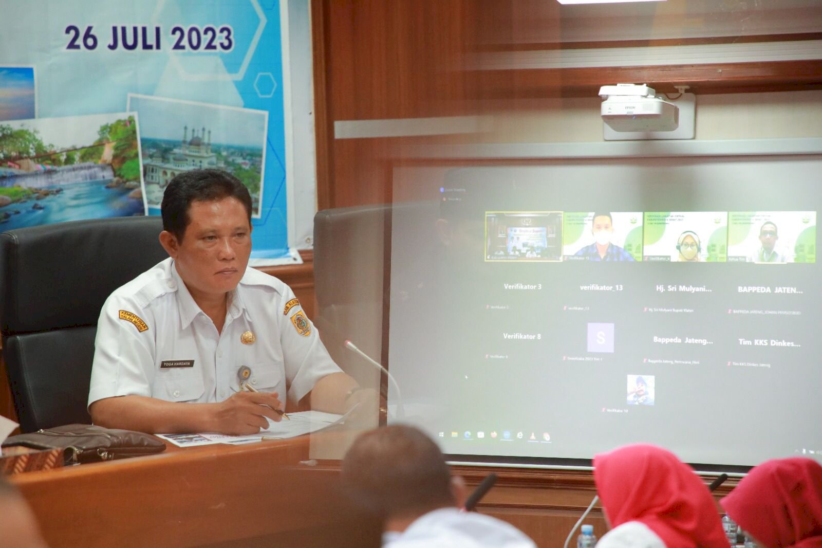 Pelaksanaan Verifikasi Lanjutan Virtual KKS, Bupati Klaten Harap Klaten Raih Penilaian Terbaik