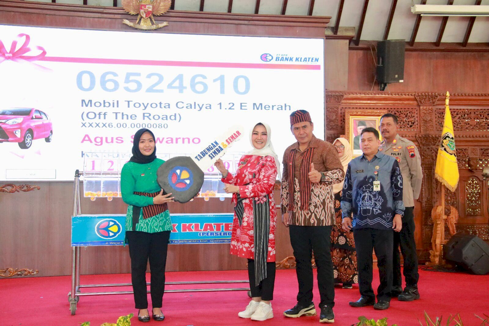 HUT Ke 72 Bank Klaten Gelar Gebyar Hadiah Tabungan Semar dan Simba