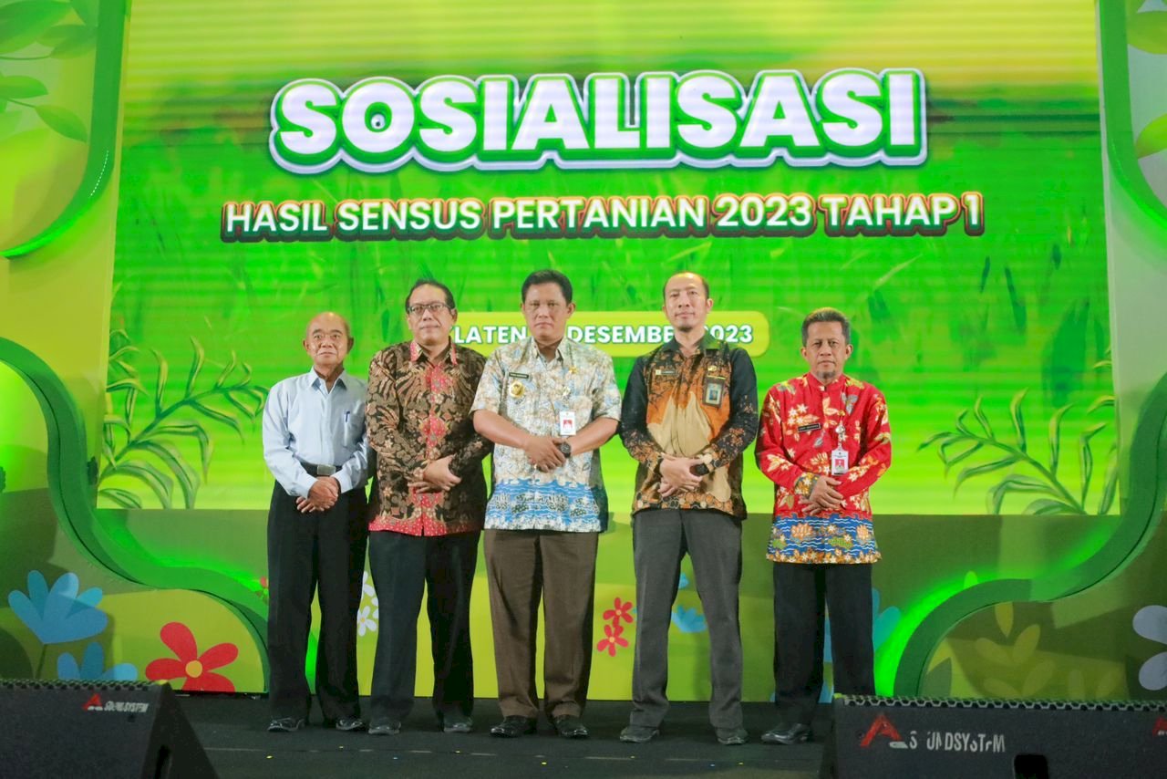 Wakil Bupati Klaten Hadiri Sosialisasi Hasil Sensus Pertanian 2023