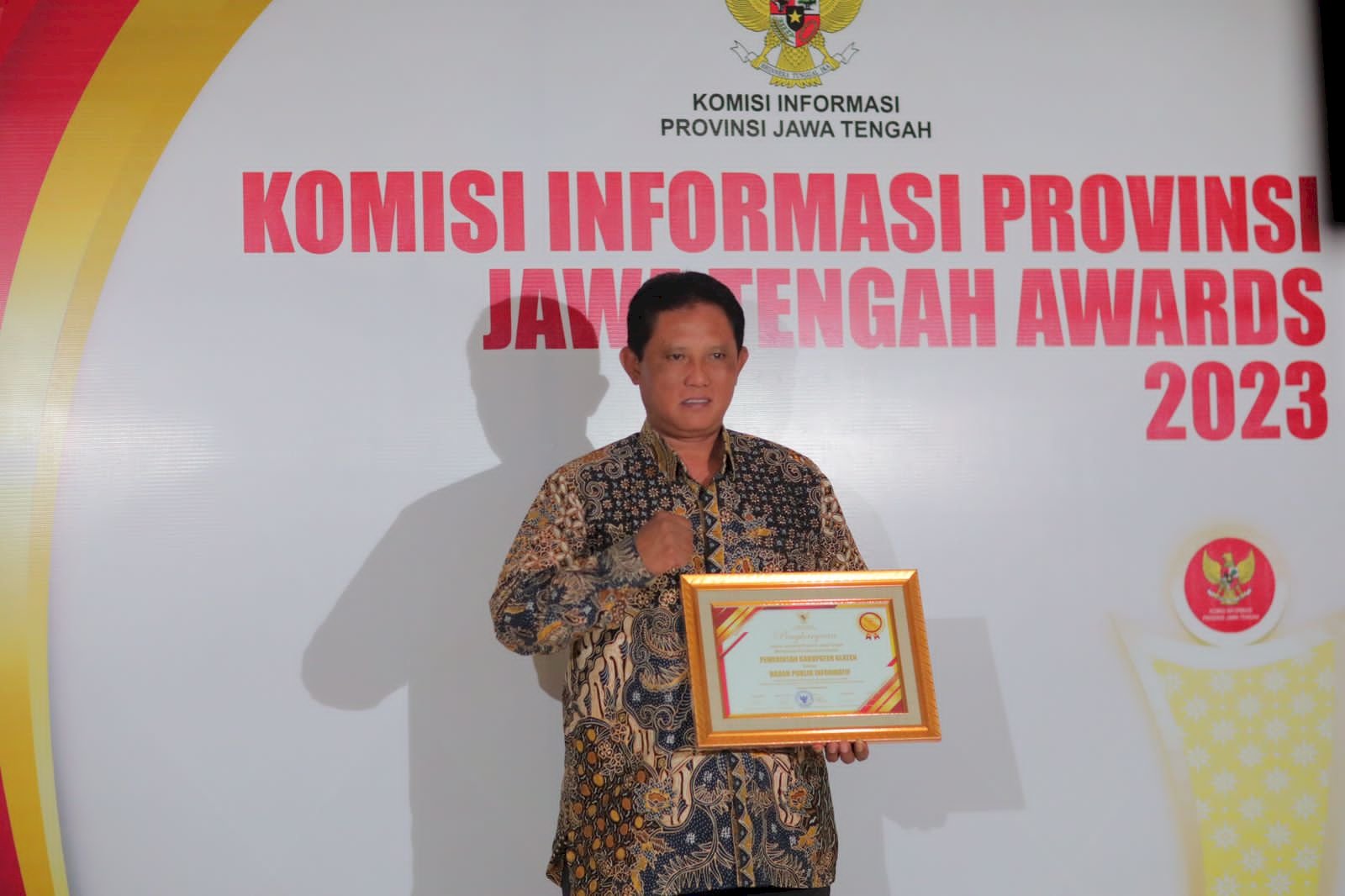 Pemkab Klaten Raih Predikat Informatif dalam Penghargaan KIP Jawa Tengah 2023