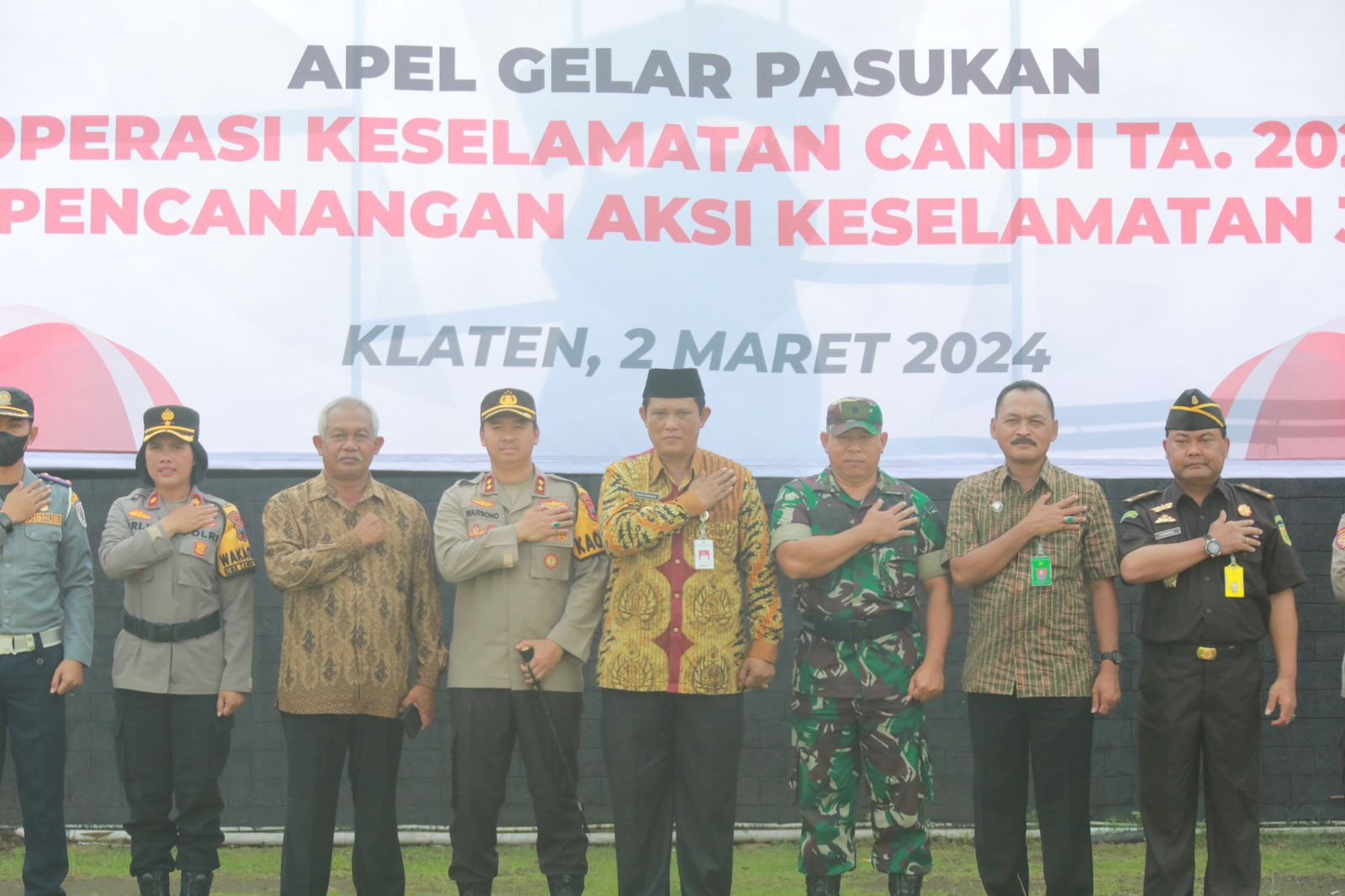 Apel Gelar Pasukan Operasi Keselamatan Lalu Lintas Candi 2024