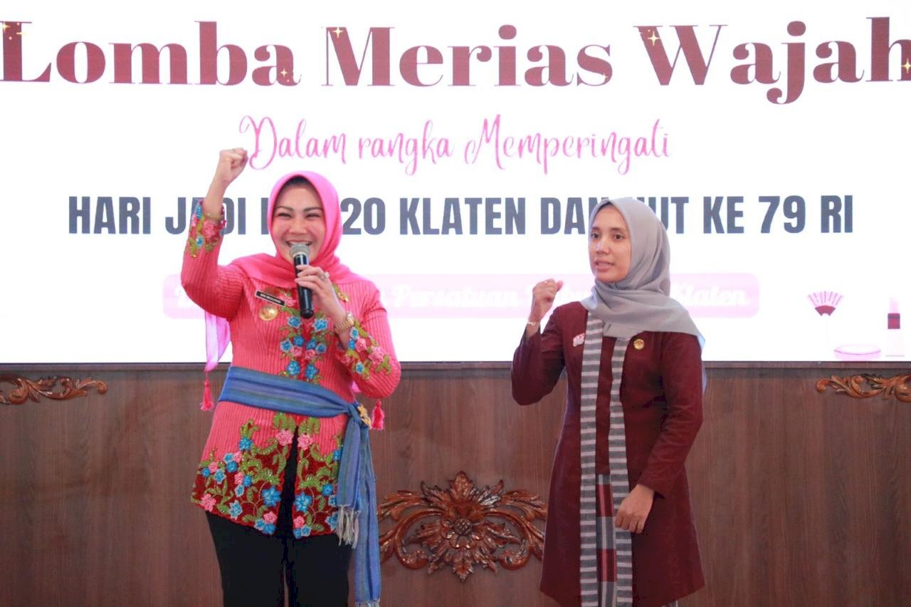 Meriahkan Hari Jadi Ke 220 Klaten, DWP Klaten Gelar Lomba Merias Wajah