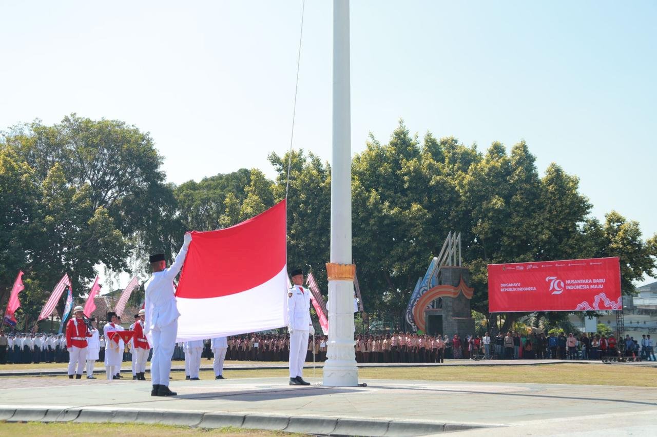 Bupati Klaten Pimpin Upacara Peringatan HUT ke-79 Kemerdekaan RI