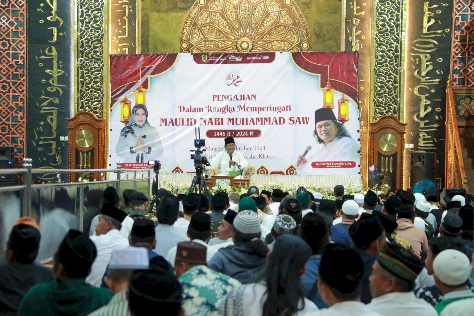 Pengajian dalam rangka memperingati Maulid Nabi Muhammad SAW Tingkat Kab. Klaten Tahun 1446 2024 M bersama K.H. Ahmad Muwafiq