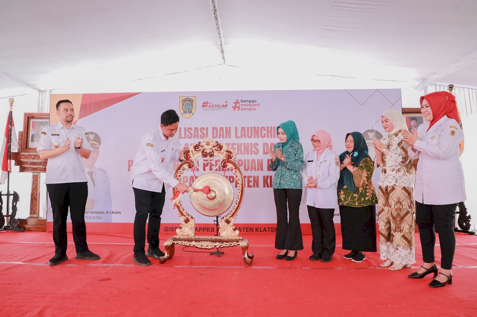 Bupati Klaten Mas Hamenang Resmi Launching UPTD PPA Kabupaten Klaten