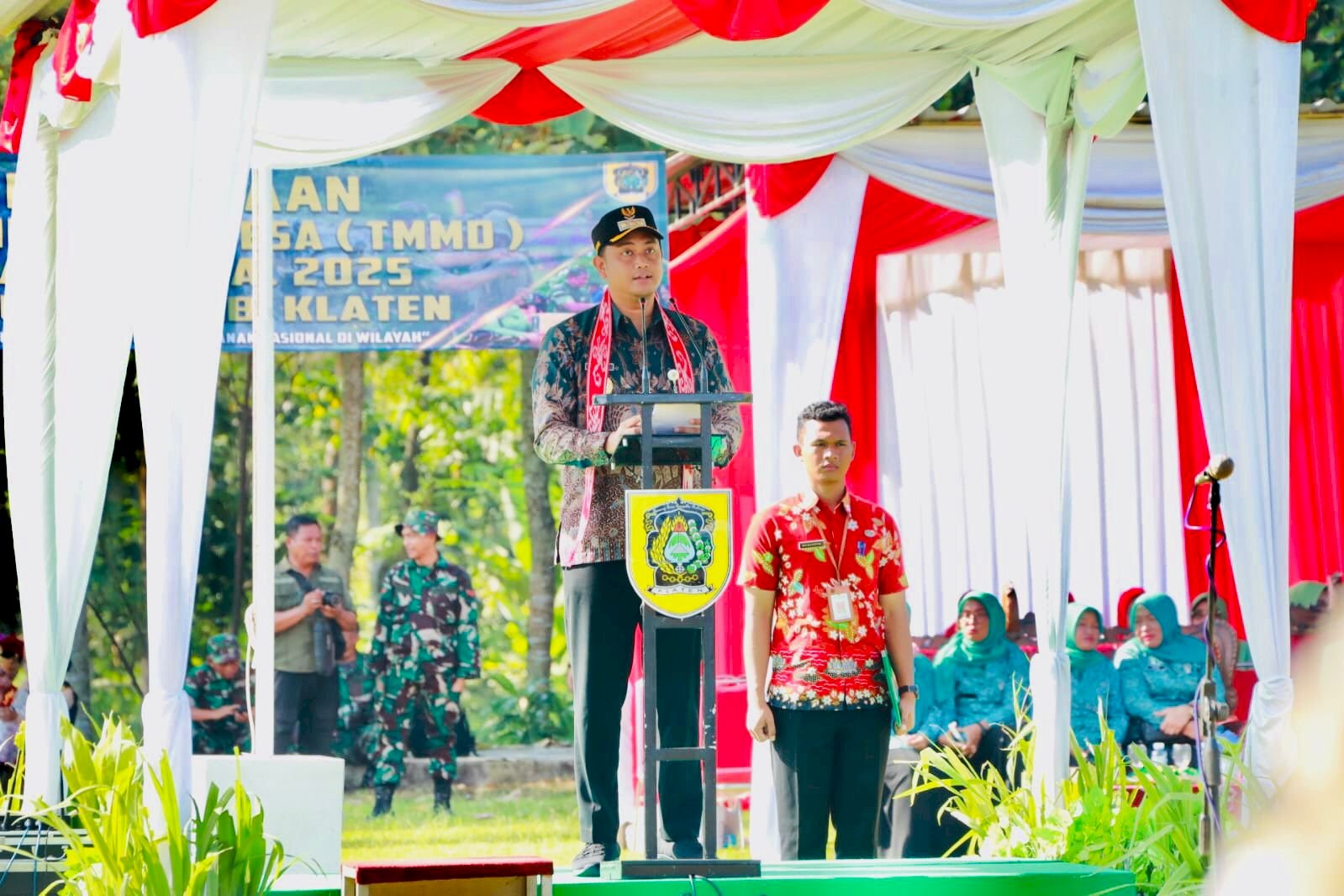 Bupati Klaten Resmi Membuka Program TMMD Sengkuyung Tahap II di Desa Mundu Tulung