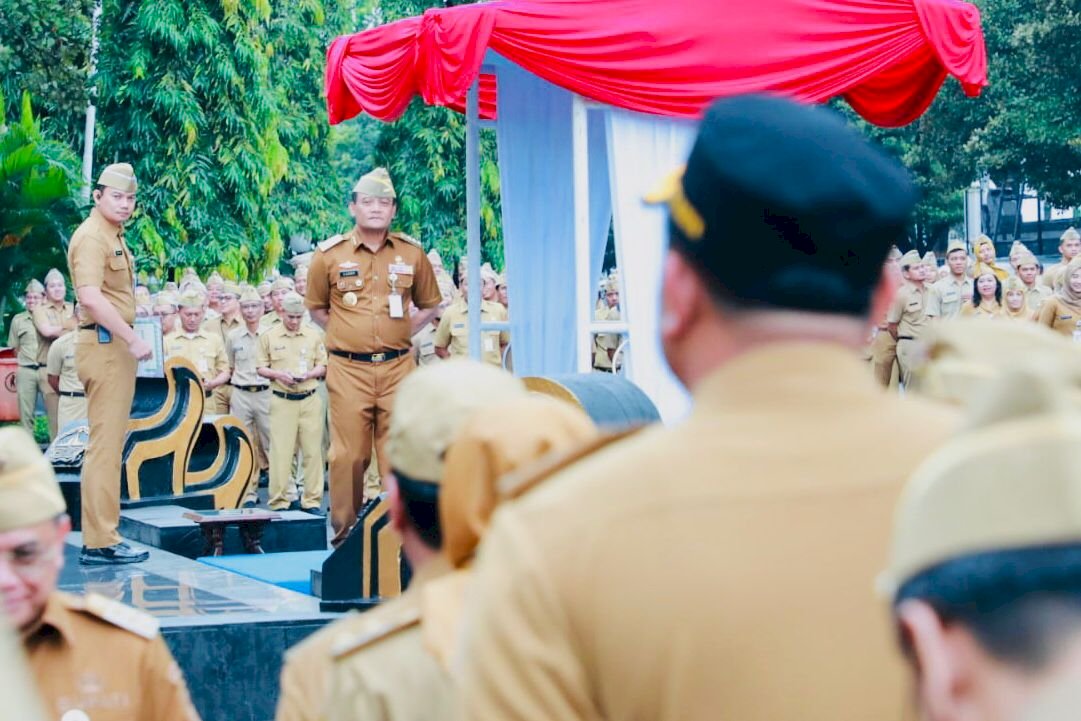 Bupati dan Wakil Bupati Klaten Ikuti Apel Pengarahan Gubernur Jawa Tengah