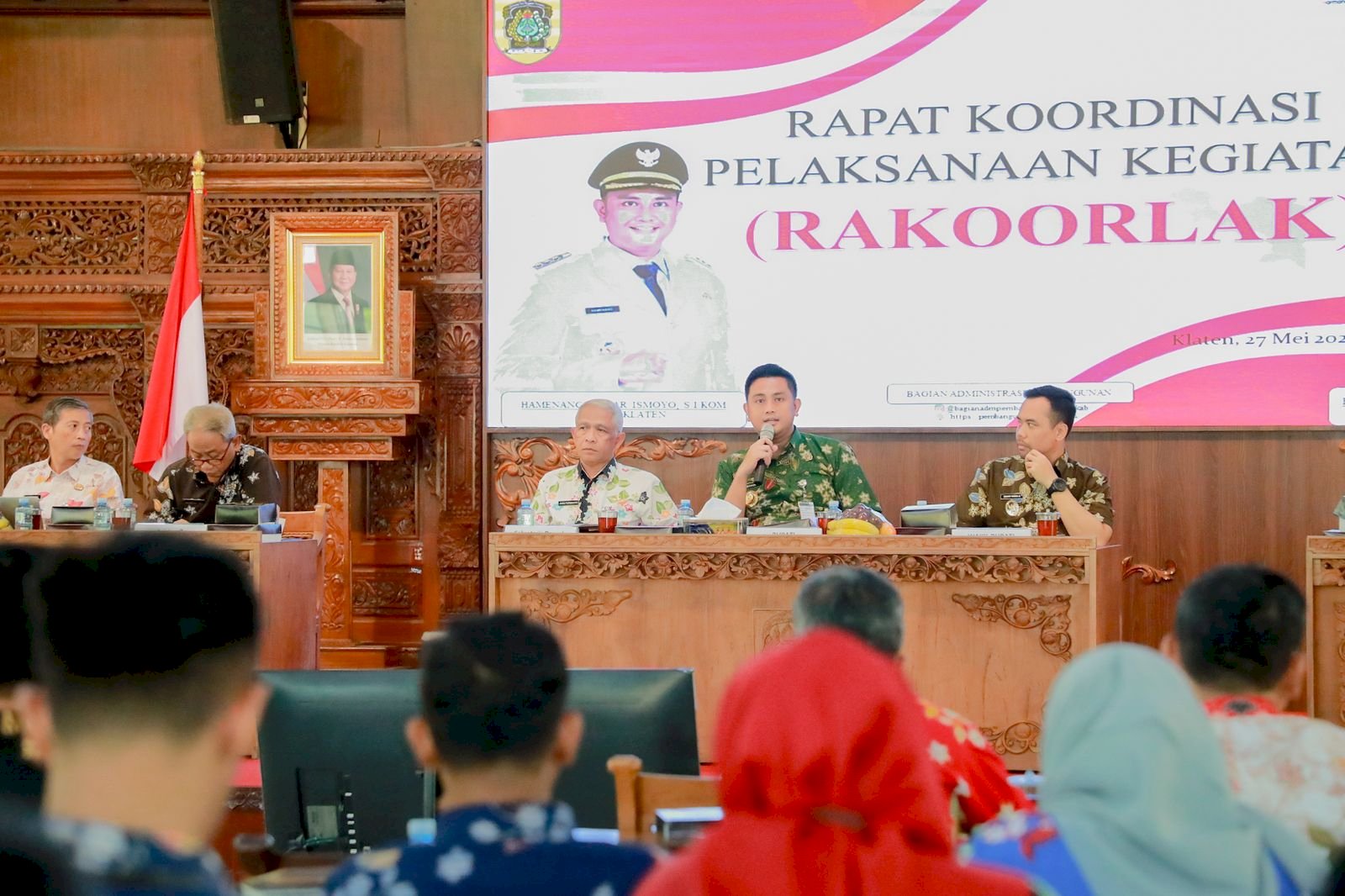 Hadiri Rakoorlak, Bupati Klaten Mas Hamenang Minta Optimalkan PAD
