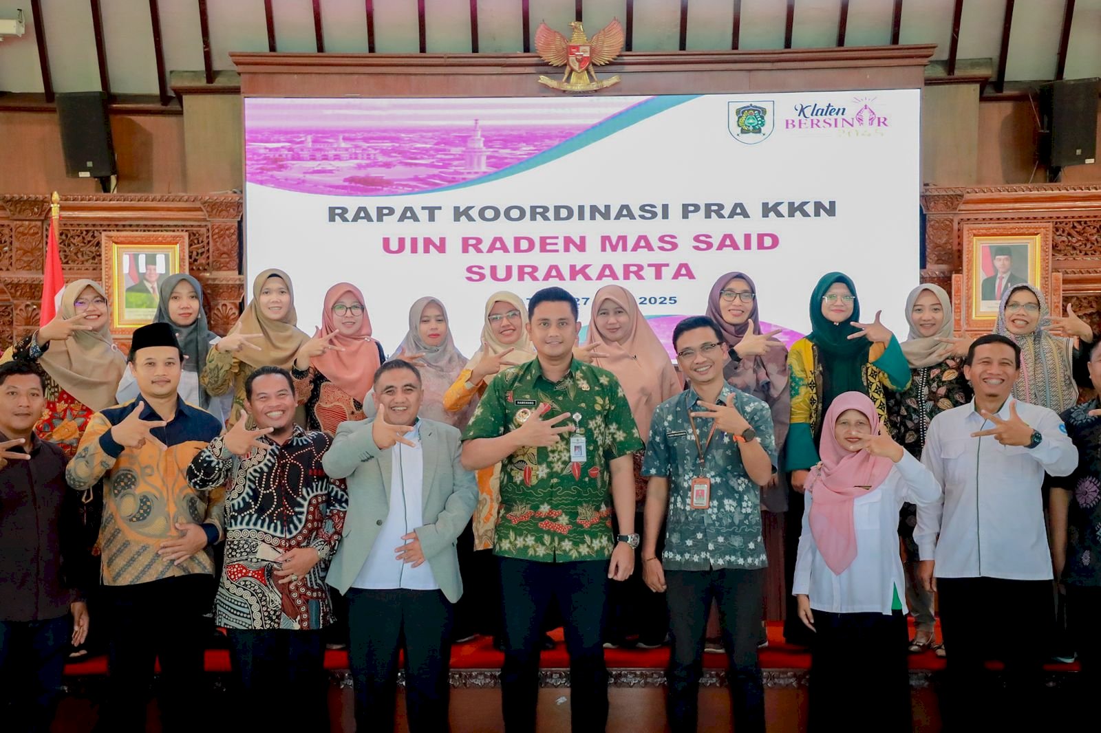 Rakor Pra KKN UIN Raden Mas Said Surakarta, Bupati Klaten : Bantu Pemdes Kembangkan Potensinya