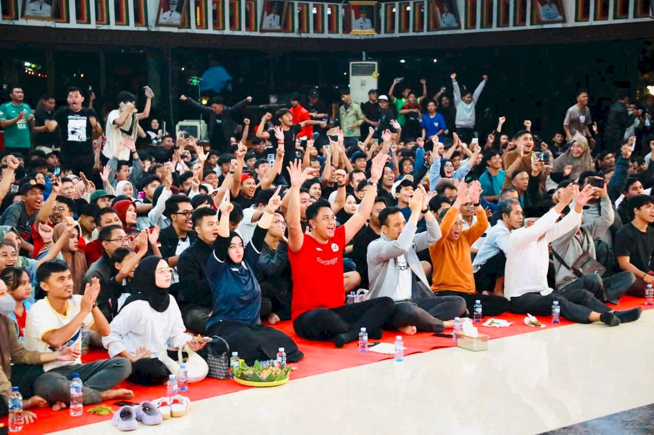 Pemerintah Kabupaten Klaten Gelar Acara Takbiran dan Nonton Bareng Timnas Indonesia