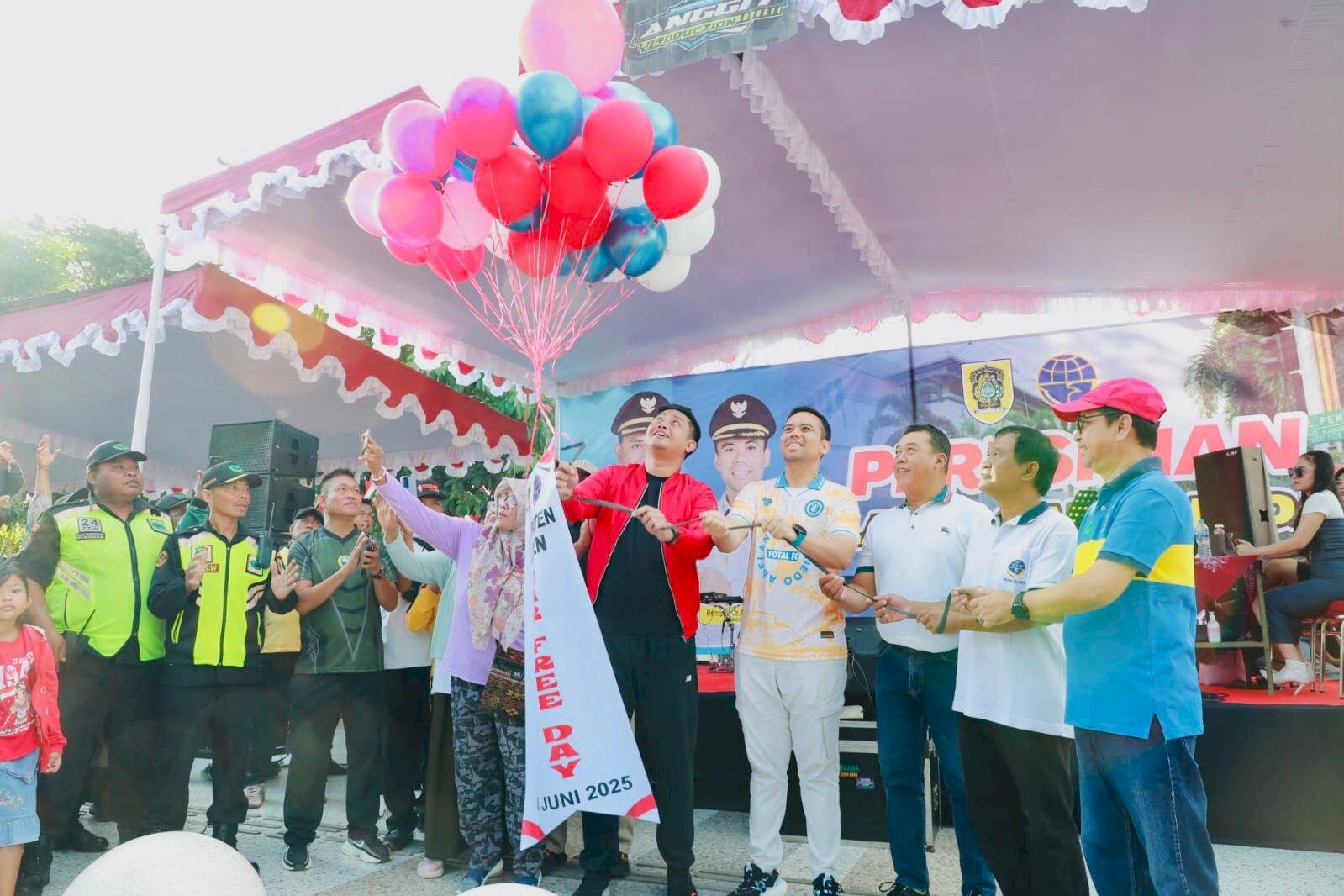 Bupati Klaten Mas Hamenang Resmi Pindahkan Lokasi Car Free Day (CFD) Klaten di Jalan Pemuda
