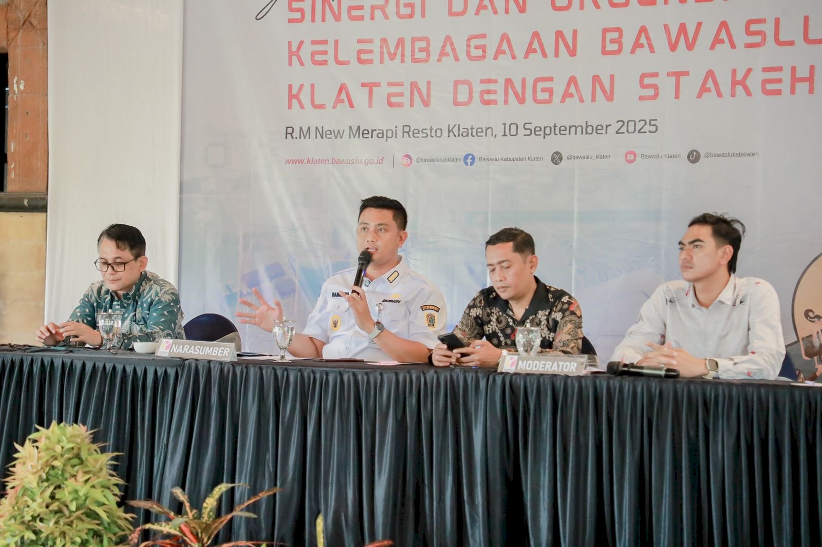 Bawaslu Kab. Klaten Gelar Penguatan Kelembagaan Bersama Pemkab Klaten