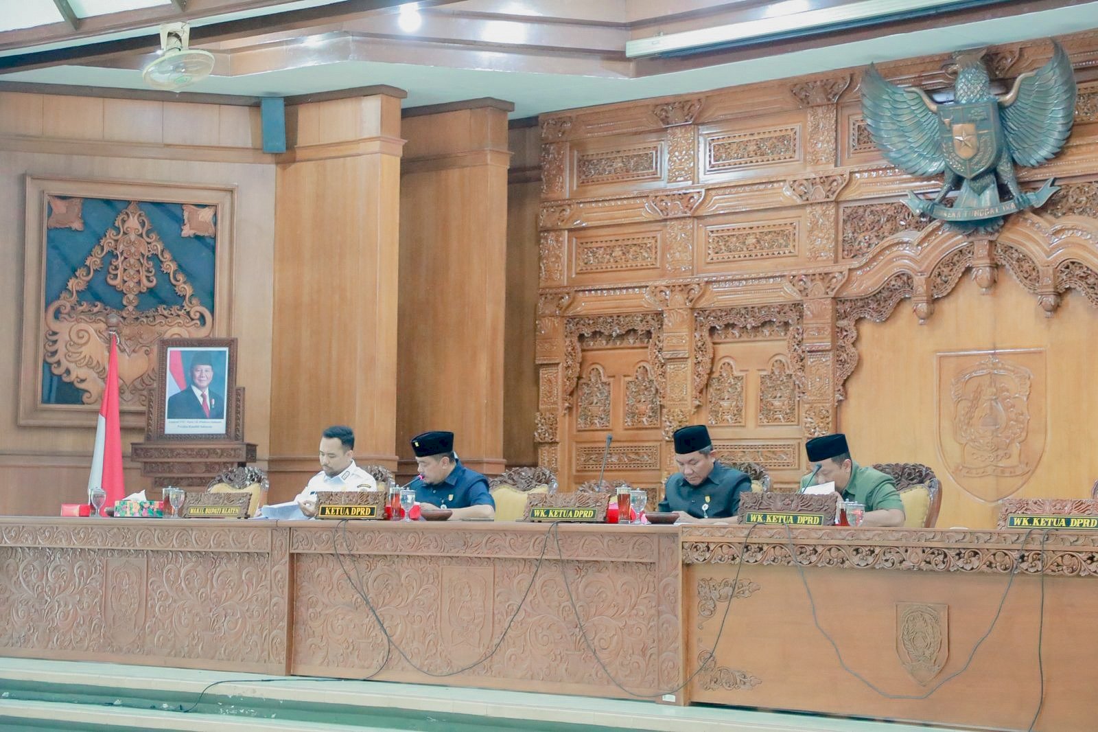 Wabup Klaten Sampaikan Jawaban atas Pandangan Umum Fraksi DPRD Terkait Empat Raperda