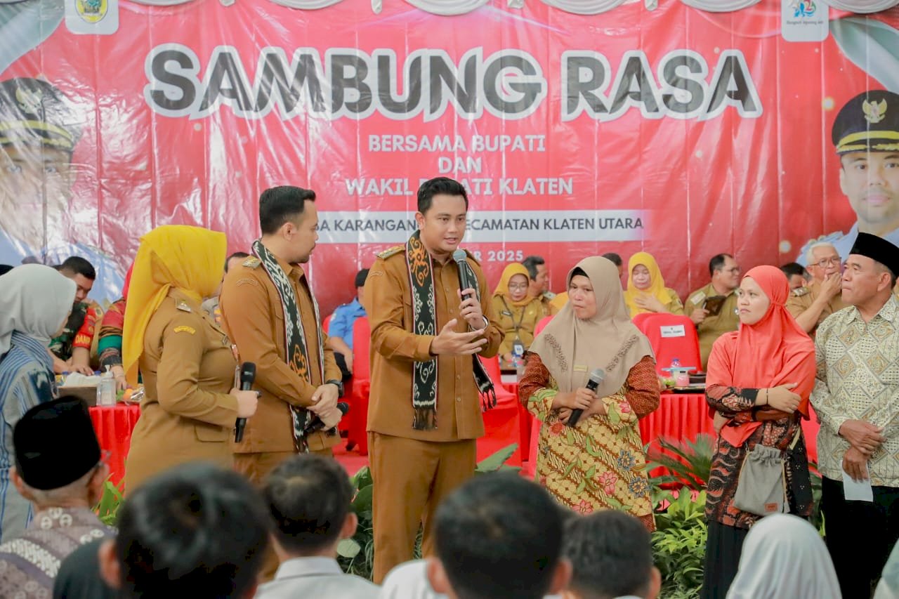 Bupati dan Wakil Bupati Klaten Serap Aspirasi Warga Melalui Sambung Rasa di Karanganom